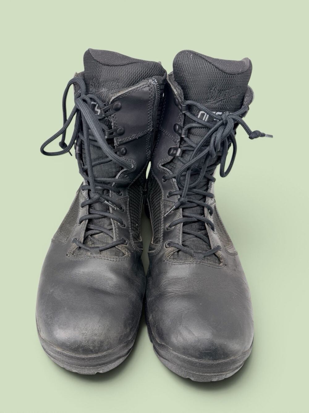 Danner Lookout 8" Side-Zip Boots Men's 12 EE Black Waterproof Leather 23824 EMS